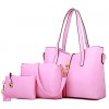 Women PU Barrel Shoulder Bag / Tote - White / Pink / Blue / Black / Burgundy