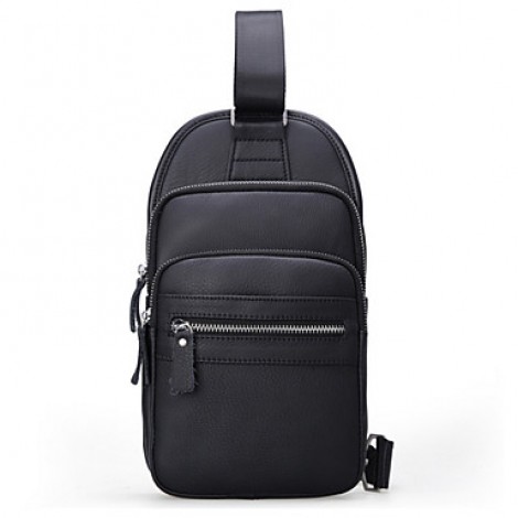 Men Cowhide Messenger Shoulder Bag / Mobile Phone Bag / Travel Bag
